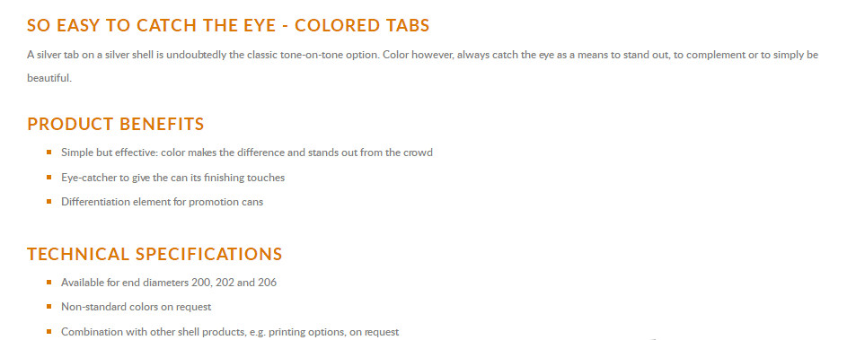 3. Colored Tabs